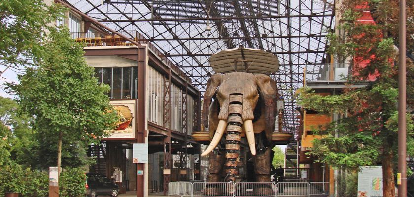 Photo de l'éléphant des Machines de l'ïle sous les Nefs de Nantes