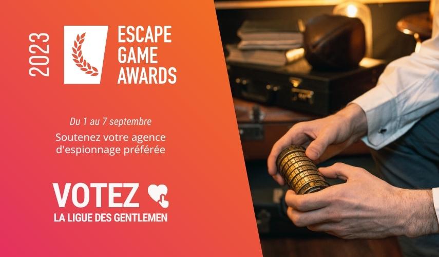 Image avec logo escape game awards et dates de vote